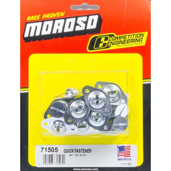 Moroso for Quick Fastener - Self Ejecting - 5/16in x .550in - Steel - 10 Pack