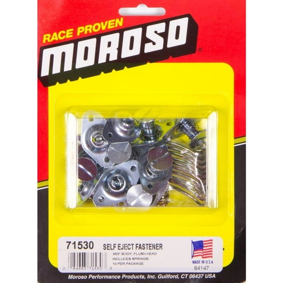 Moroso Quick Release Fastener Slotted Flush Head 0.650 in 10 pc P/N 71530