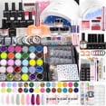 thumbnail image 1 of Morovan Professional Acrylic Nail Kit for Beginners - Complete Starter Set with U V Lamp Nail Tips Glue Drill Files & More, 1 of 9