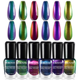 thumbnail image 1 of Morovan Fingernail Nail Polish Set: Holographic Metallic Lacquer Air Dry Nail Polish Regular Nail Polish Pack 0.25oz Glitter Finger Nail Polish Bulk Nail Polish Kit Gift for Women, 1 of 8