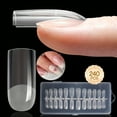 thumbnail image 1 of Morovan Full Coverage False Nails, Extending to Medium and Long Nails,Full Coverage, Shiny, Suitable for Both Women And Girls 240pcs Set, 1 of 6