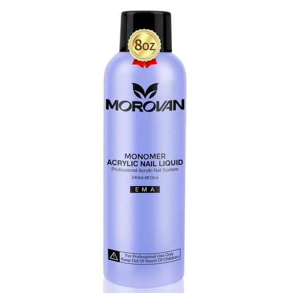 Morovan Monomer Acrylic Nail Liquid 8oz for Acrylic Powder - Professional Monomer Acrylic Nail Liquid For Acrylic Nail Extension