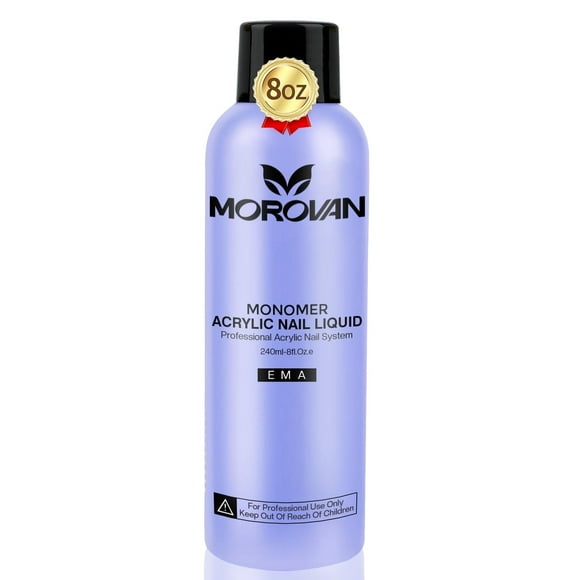 Morovan Monomer Acrylic Nail Liquid 8oz for Acrylic Powder - Professional Monomer Acrylic Nail Liquid For Acrylic Nail Extension