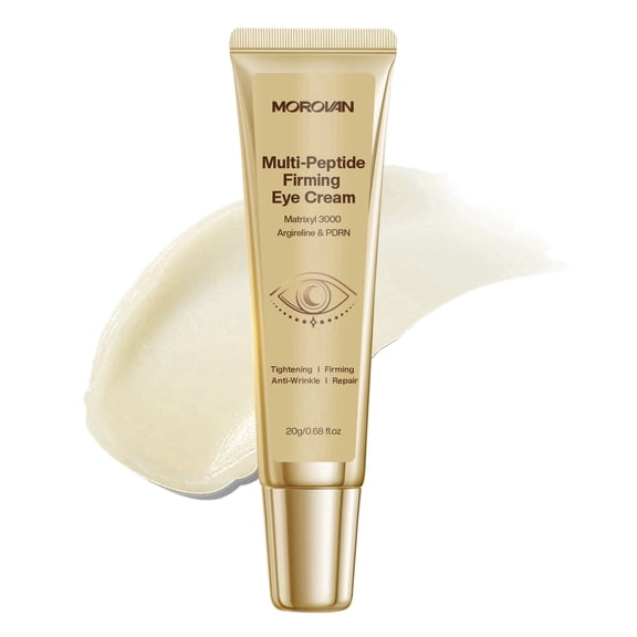 Morovan Multi-Peptide Firming Eye Cream with Matrixyl 3000 Argireline and PDRN for Tightening Anti-Wrinkle Repair 0.68 fl oz
