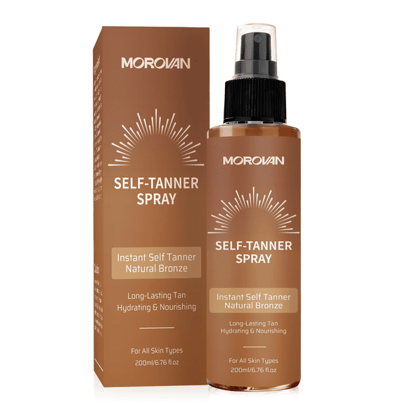 Self-Tanner Spray Instant Natural Bronze, Long-Lasting Tan, Hydrating & Nourishing 6.76 fl.oz