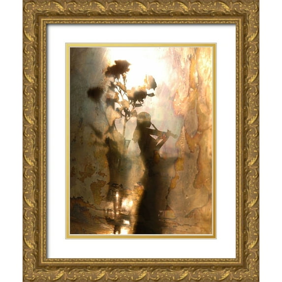 Morozov, Andrey 19x24 Gold Ornate Wood Framed with Double Matting Museum Art Print Titled - Music Of Light And Shadow