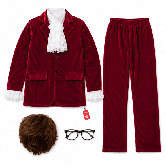 Morph 60S Spy Red Costume Men Halloween Costume for Men Red XX-Large