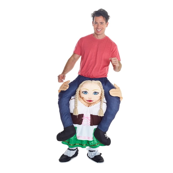 Morph Adult Drinks Piggyback Costume Oktoberfest Drindl Ride On Halloween Green XL