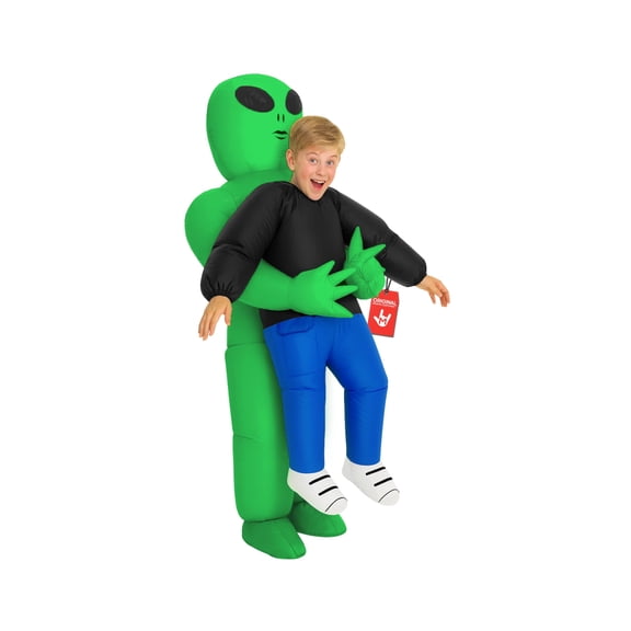 Morph Alien Pmu Inflatable Kids Halloween Costume for Boy Green One Size