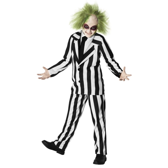 Morph Beetle Striped Suit Boys Halloween Costume For Boy Black 3-4 Years