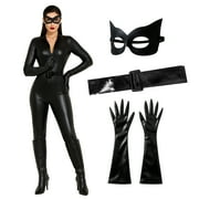 Morph Black Cat Bodysuit Costume Womens Halloween Costume For Women Black Large
