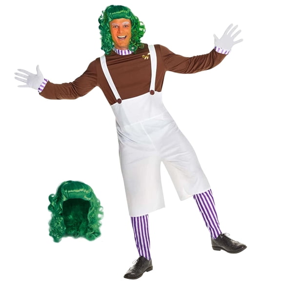 Morph Chocolate Worker Costume Men Halloween Costume for Men Brown XX-Large