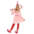 thumbnail image 1 of Morph Christmas Elf Dress Pink Womens Halloween Costume For Women Pink Large, 1 of 3