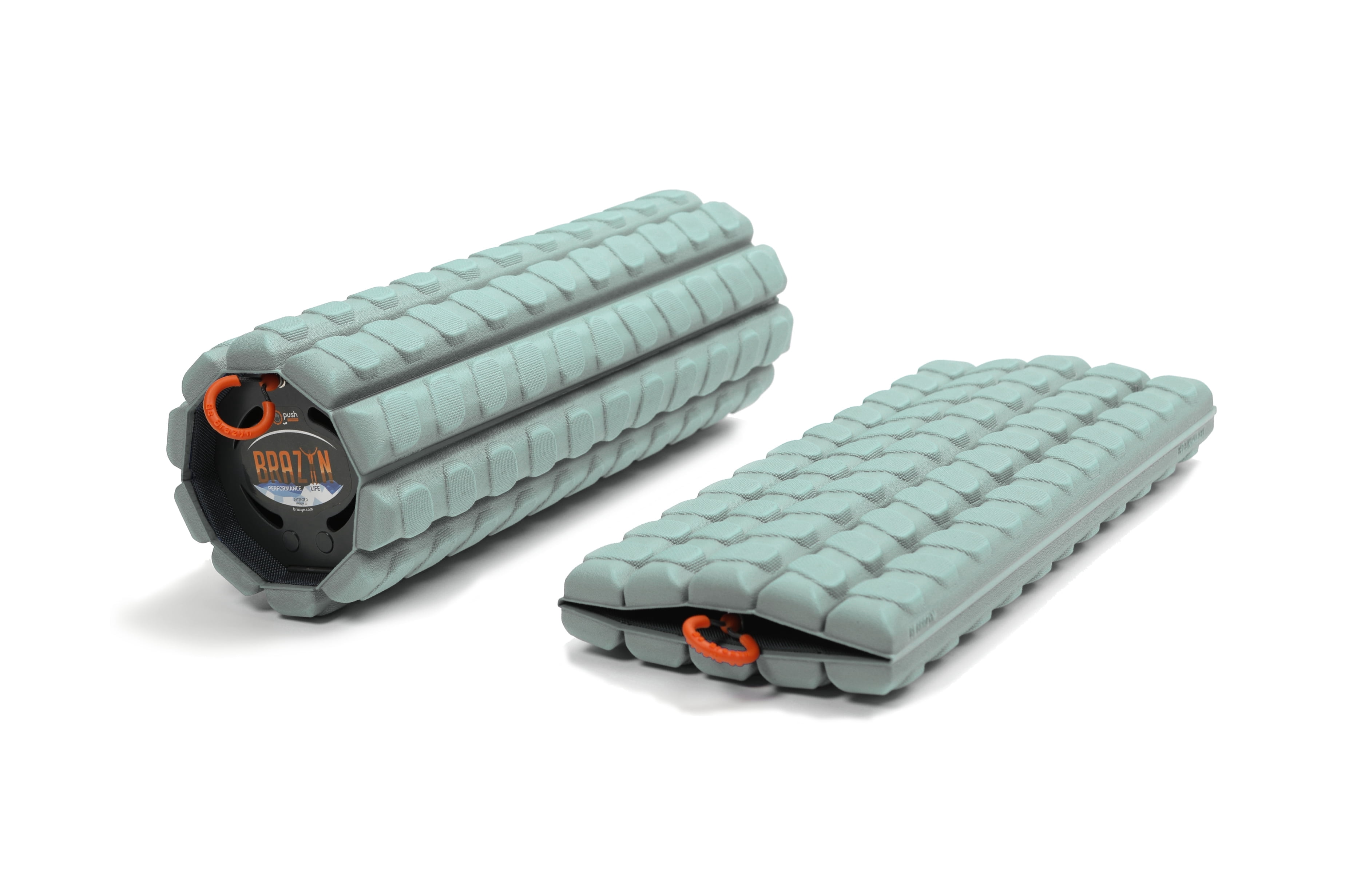 Morph Collapsible Travel Foam Roller (Deep-Tissue) - High-Density Foam for Home, Gym, Office, Travel, Athletes - Lightweight Massager for Trigger Point Massage, Myofascial Release - Sage Green