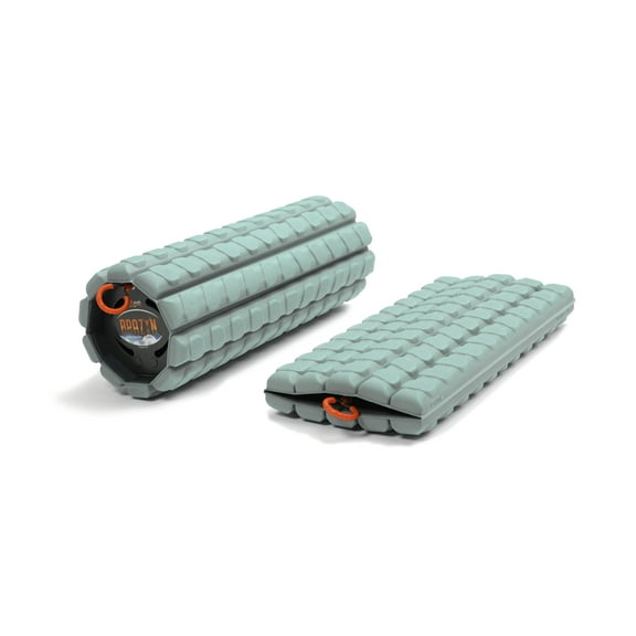 Morph Collapsible Travel Foam Roller (Deep-Tissue) - High-Density Foam for Home, Gym, Office, Travel, Athletes - Lightweight Massager for Trigger Point Massage, Myofascial Release - Sage Green