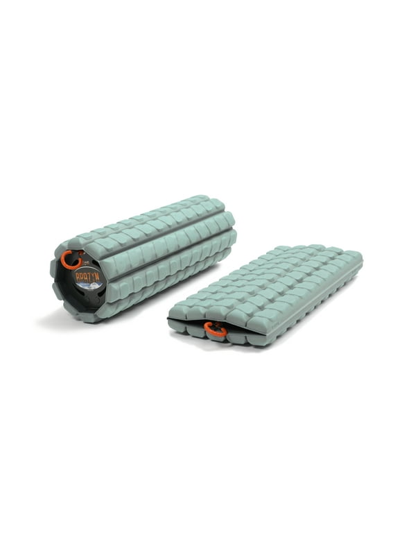 Morph Collapsible Travel Foam Roller (Deep-Tissue) - High-Density Foam for Home, Gym, Office, Travel, Athletes - Lightweight Massager for Trigger Point Massage, Myofascial Release - Sage Green