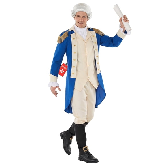 Morph Costume George Washington Mens