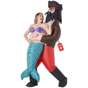 Morph Costumes Adult Inflatable Pirate Costume Pick Me Up Inflatable Mermaid Costume Blow Up Halloween Outfit