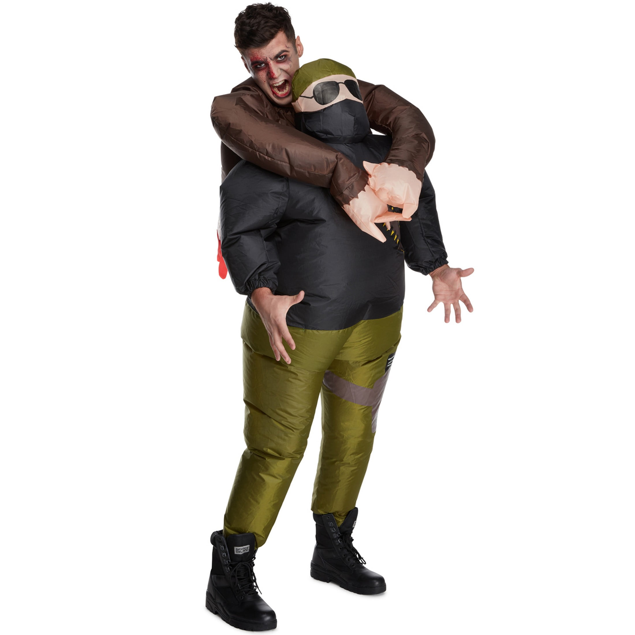 Morph Costumes Adult Inflatable Zombie Costume Blow Up Zombie Hunter