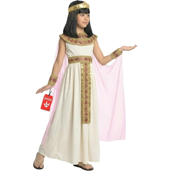 Morph Costumes Girls Pink Cleopatra Costume Egyptian Queen Kids Book Week Halloween Halloween Pink S