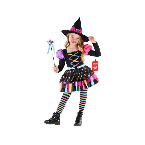 Morph Cute Rainbow Witch Halloween Costume For Girls Kids Scary Halloween