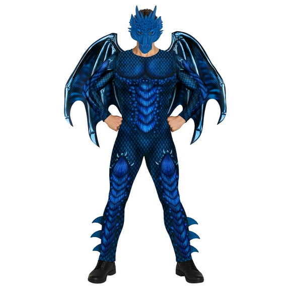 Morph Dragon Jumpsuit Blue Costume Men Halloween Costume For Men Blue Large