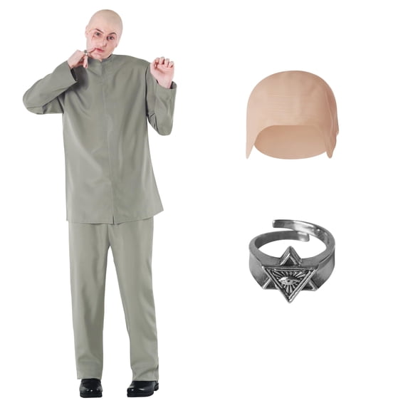 Morph Evil Doctor Suit Mens Halloween Costume for Mens Gray X-Large