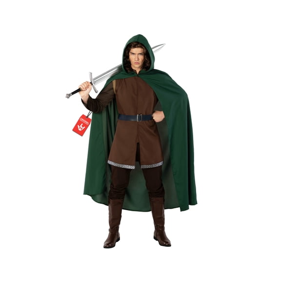 Morph Fantasy Warrior Green Costume Men Halloween Costume for Men Green Medium