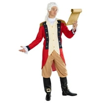Morph George Washinton Red Costume Men Halloween Costume For Men Red XX-Large