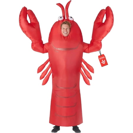 Morph Giant Lobster Inflatable Halloween Costume For Unisex Red One Size