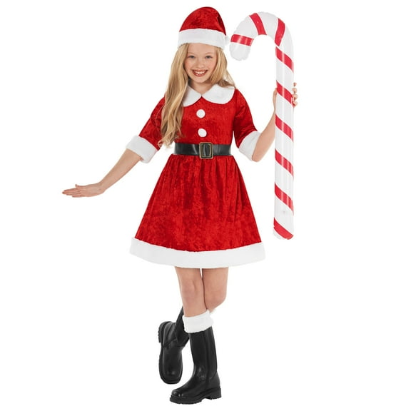 Morph Girls Santa Costume Girls Mrs Claus Costume Santa Claus Costume Kids Santa Outfit Girls Miss Claus Outfit Kid M