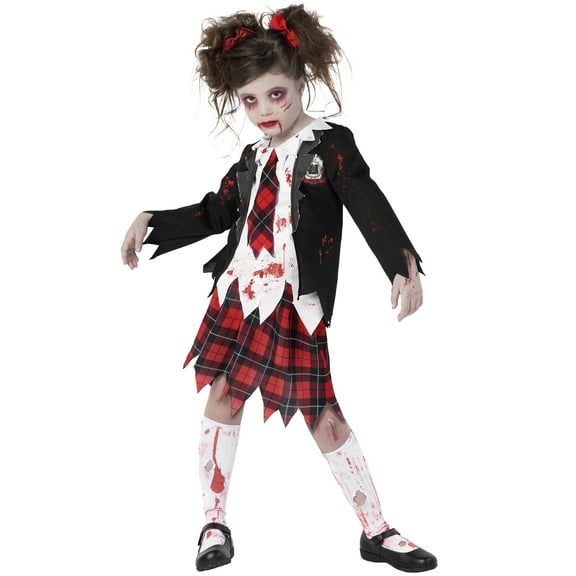 Morph Halloween Costumes School Girl Zombie Halloween Costume for Kids - Kid Zombie
