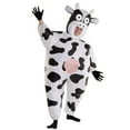 thumbnail image 1 of Morph Inflatable Cow Costume Adult Funny Giant Animal Blow Up Stag Party Halloween White XL, 1 of 4