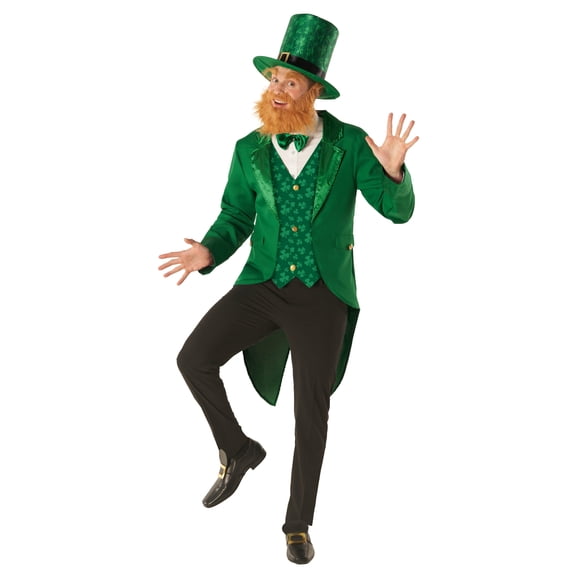 Morph Irish Leprechaun Suit Men Costume Halloween Costume for Men Green Large