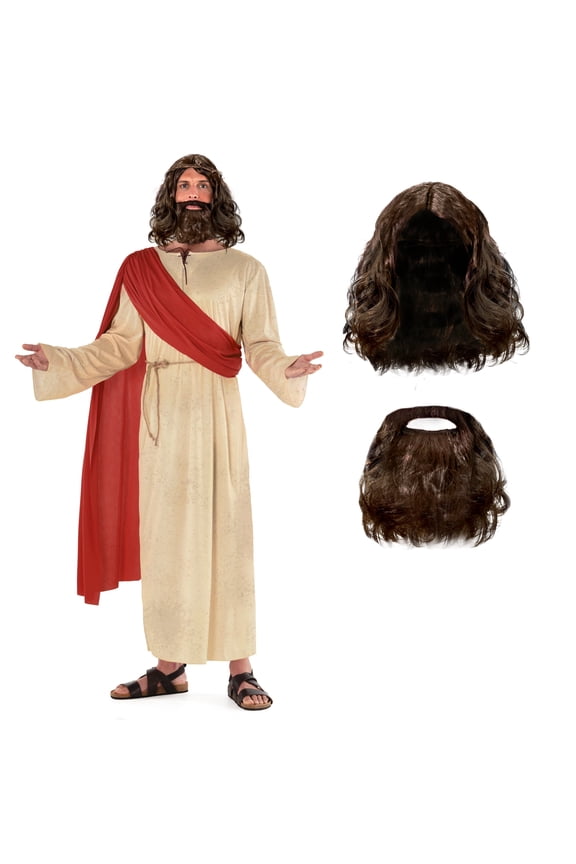 Jesus Red Mens Halloween Costume for Mens Red Medium