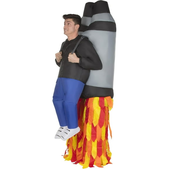 Morph Jet Pack Ro Giant Inflatable Halloween Costume For Unisex Black One Size