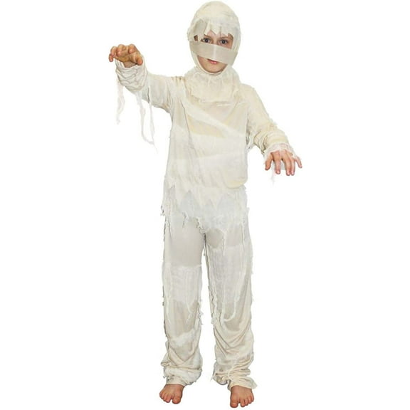 Morph Kids Egyptian Mummy Costume Boys Girls Halloween Book Week Fancy Dress Halloween White M