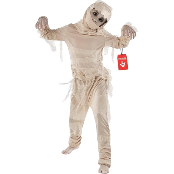 Morphsuits Kids Mummy Costume for Boys and Girls, Halloween Mummy Outfit, Spooky Costume for Kids, Fun Dress-Up
