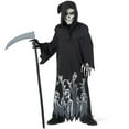 thumbnail image 1 of Morph Kids Glow in the Dark Grim Reaper Costume Scy the Boy Girl Halloween Halloween Black S, 1 of 6