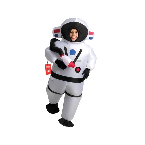 Morph Kids Inflatable Astronaut Costume Sound Chip Spaceman Halloween Halloween Purple One Size