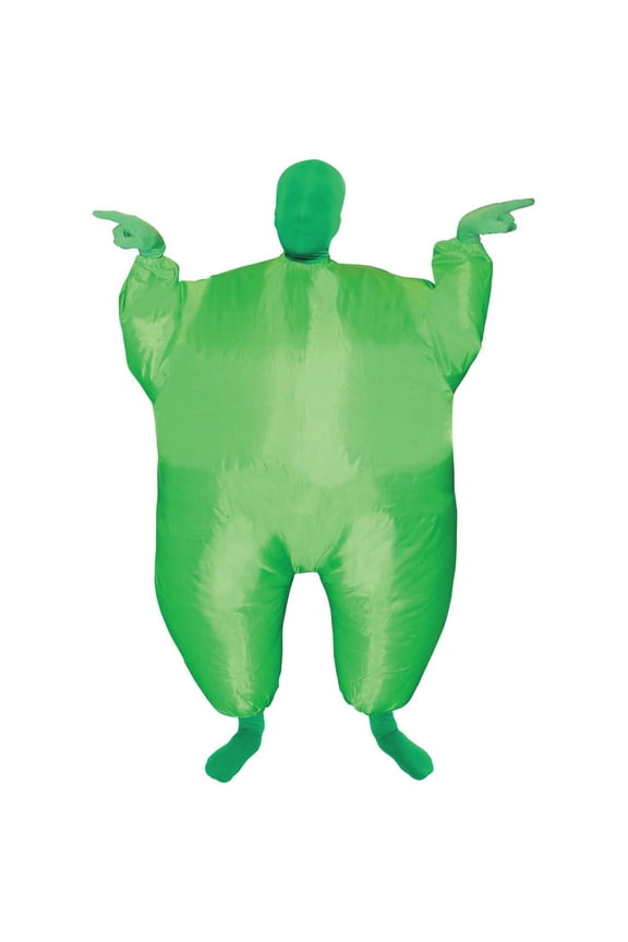 Kids Inflatable Green MegaMorph Costumes Boys Girls Funny Halloween Green One Size