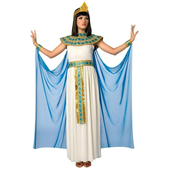 Morph Ladies Womens Cleopatra Costume Queen of the Nile Egyptian Goddess Halloween Blue/White S