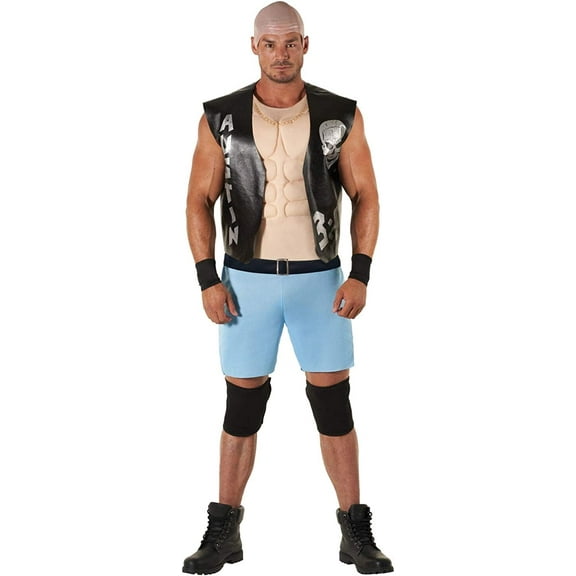 Morph Licenced Mens WWE Stone Cold Steve Austin Costume Adult Wrestling Halloween Black XL