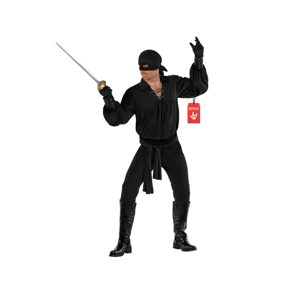 Morph Masked Vigilante Black Men Costume Halloween Costume for Men Black X-Large