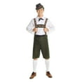 thumbnail image 1 of Morph Mens Lederhosen Fancy Dress Costume German Bavarian Beer Oktoberfest Halloween Green L, 1 of 4