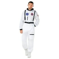 Morph Mens White Astronaut Costume Adult NASA Spaceman Space Suit Halloween Halloween White M