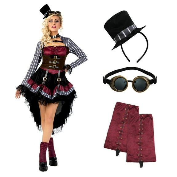 Morph Morph Costumes Deluxe Steampunk Gothic Victorian Costume For Women - Perfect For Halloween Parties And Events Halloween Costume For Women Black Large