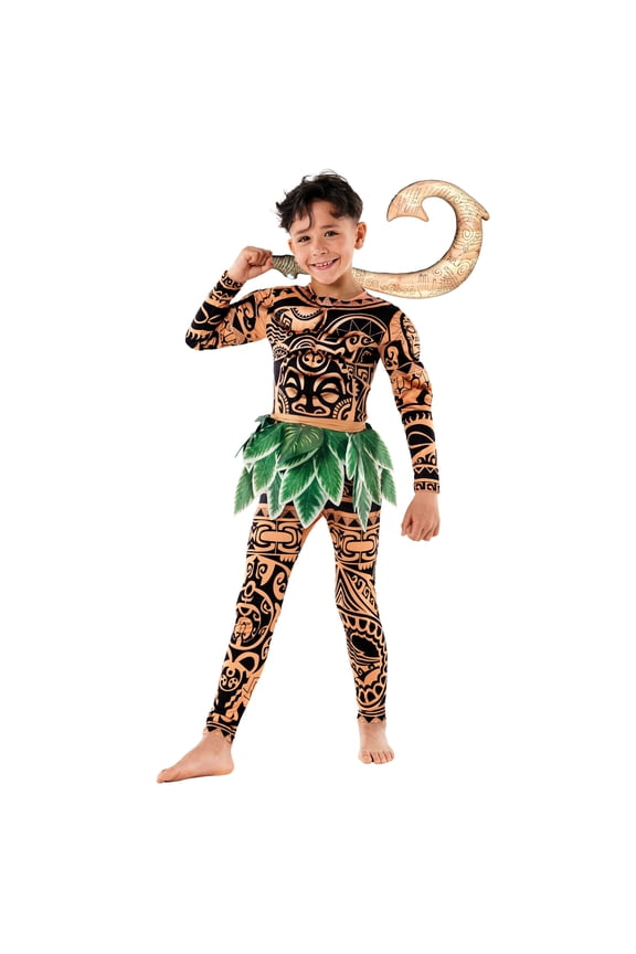 Demi-God Costume For Kids - Hawaiian Costume For Boys - Halloween Costume For Kids - Fun Dress-Up Outfit Halloween Costume For Boys Multicolored 10-12 Years