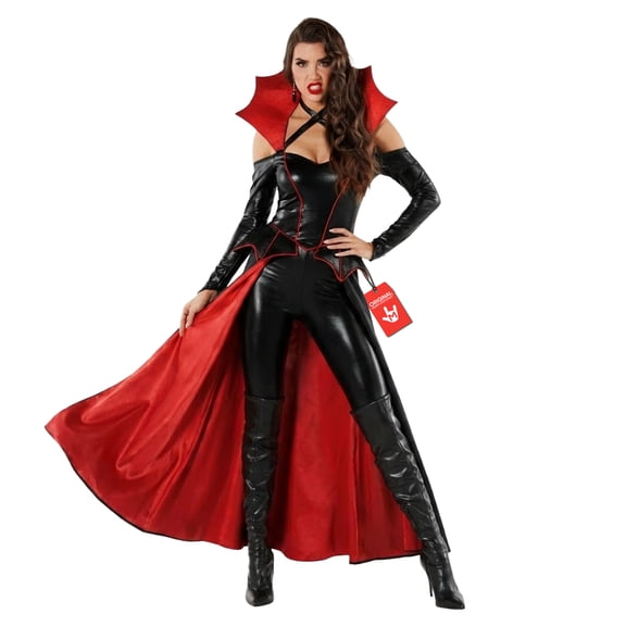 Morph Morph Vampire Costume Women Adult Bodysuit Vampiress Outfit Dracula Halloween Dress For Women Party Wear Halloween Costume For Women Black Large