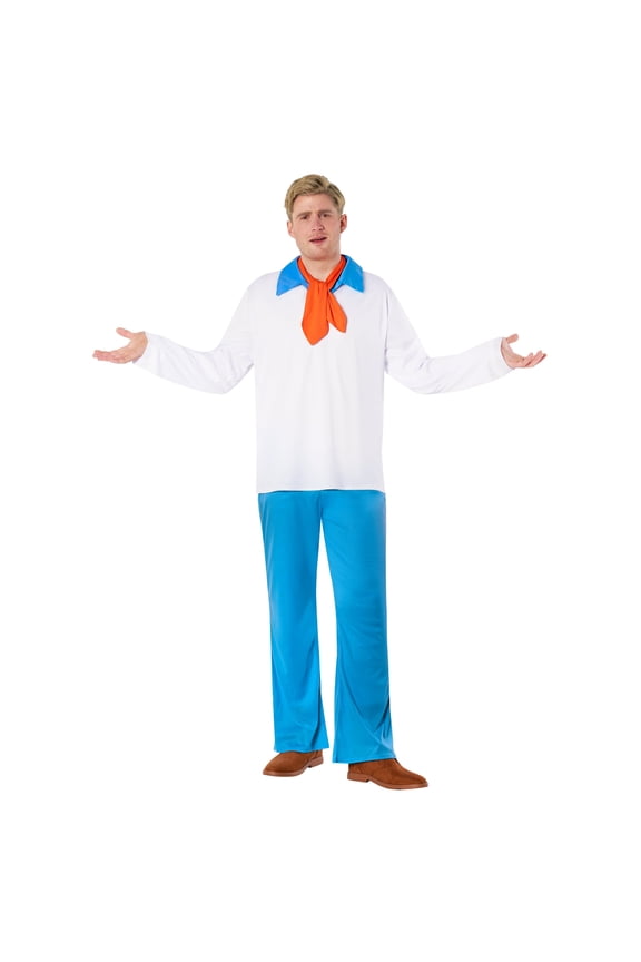 Mystery Cartoon Guy White Men Costume Halloween Costume for Men White Medium
